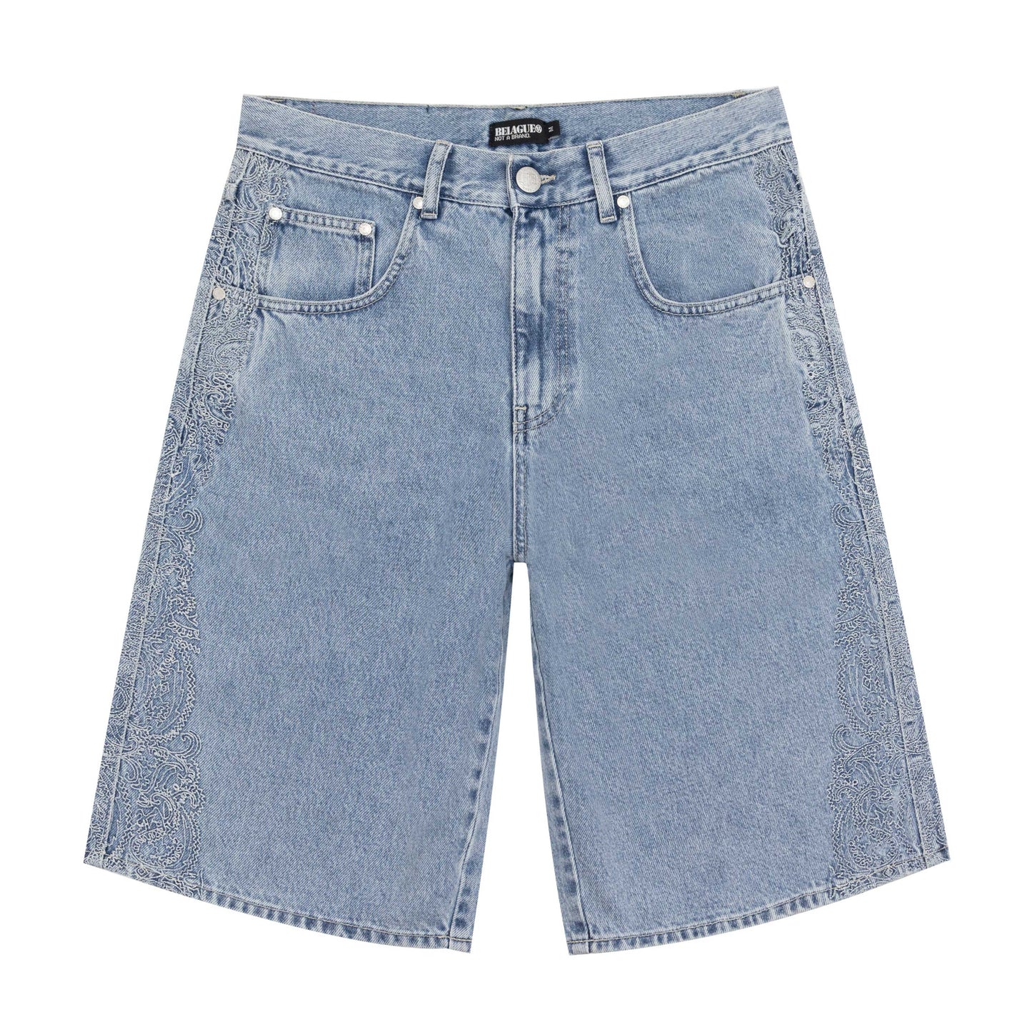 BLGR PAISLEY DENIM SHORT