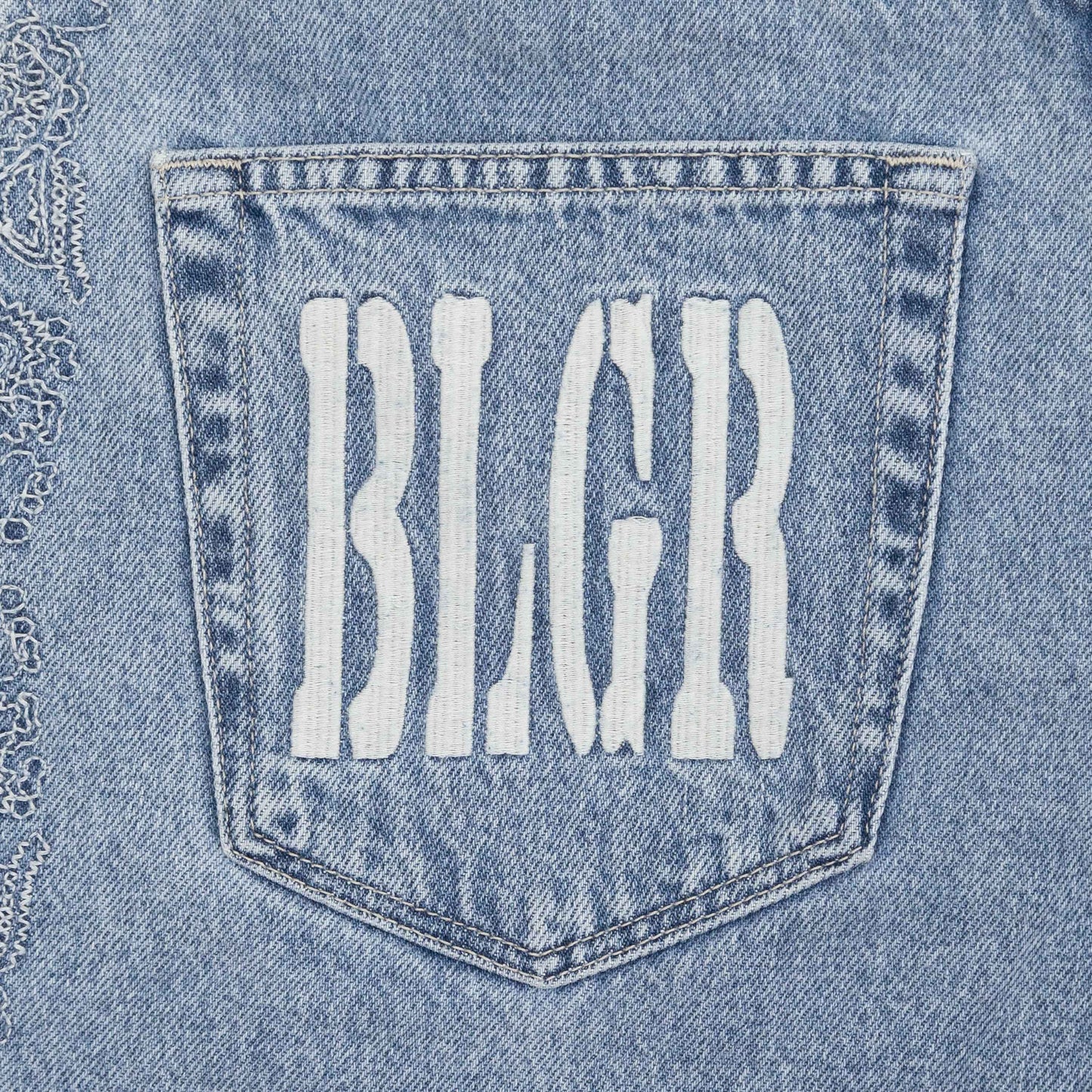 BLGR PAISLEY DENIM SHORT