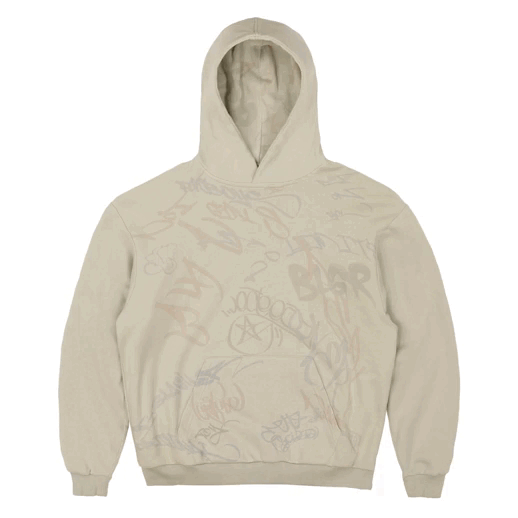 BLGR GRAFFITI REVERSIBLE HOODIE [GREY]
