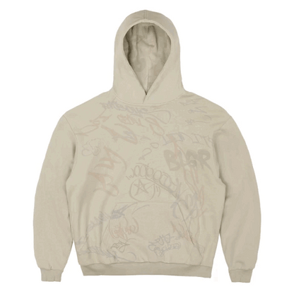 BLGR GRAFFITI REVERSIBLE HOODIE [GREY]