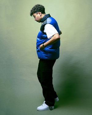 BLGR PUFFER VEST [BLACK/BLUE]