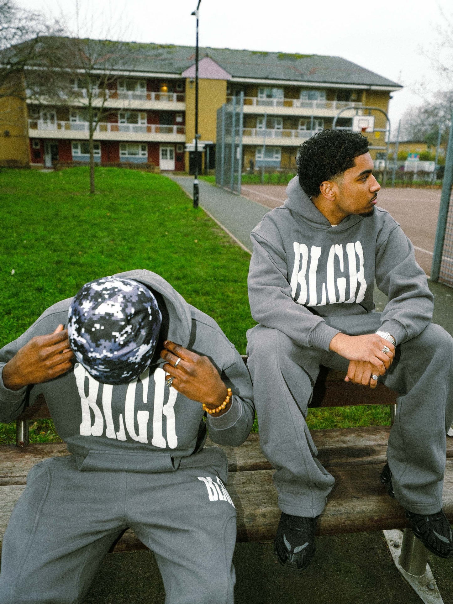 BLGR CLASSIC HOODIE [STONE GREY]