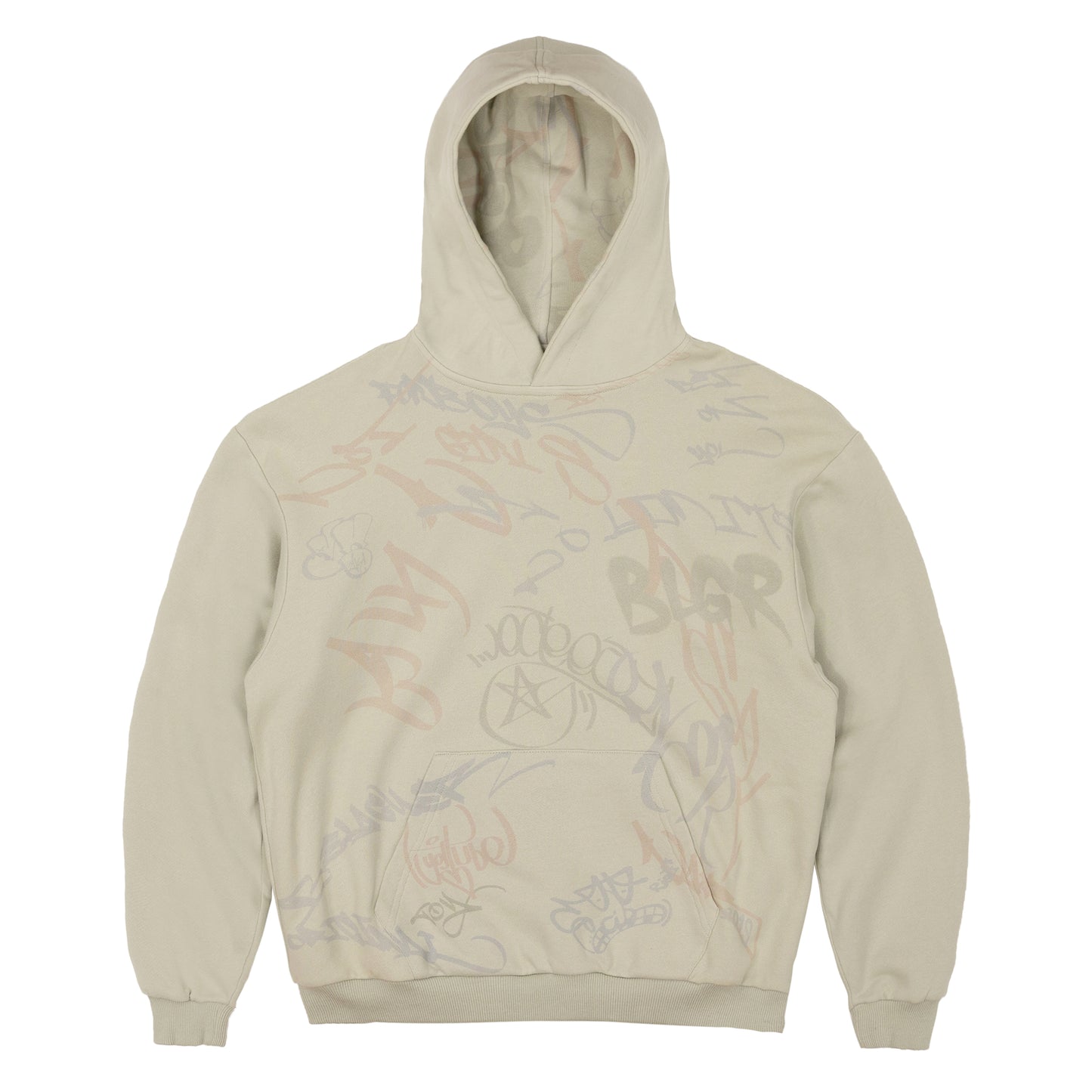 BLGR GRAFFITI REVERSIBLE HOODIE [GREY]