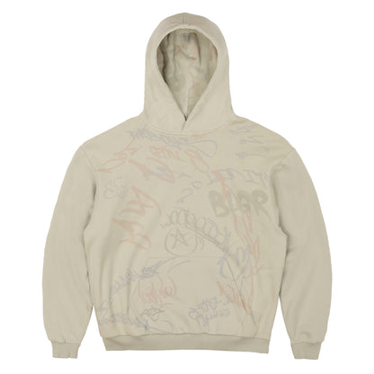 BLGR GRAFFITI REVERSIBLE HOODIE [GREY]