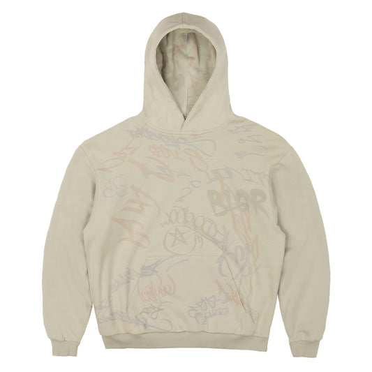 BLGR GRAFFITI REVERSIBLE HOODIE [GREY]