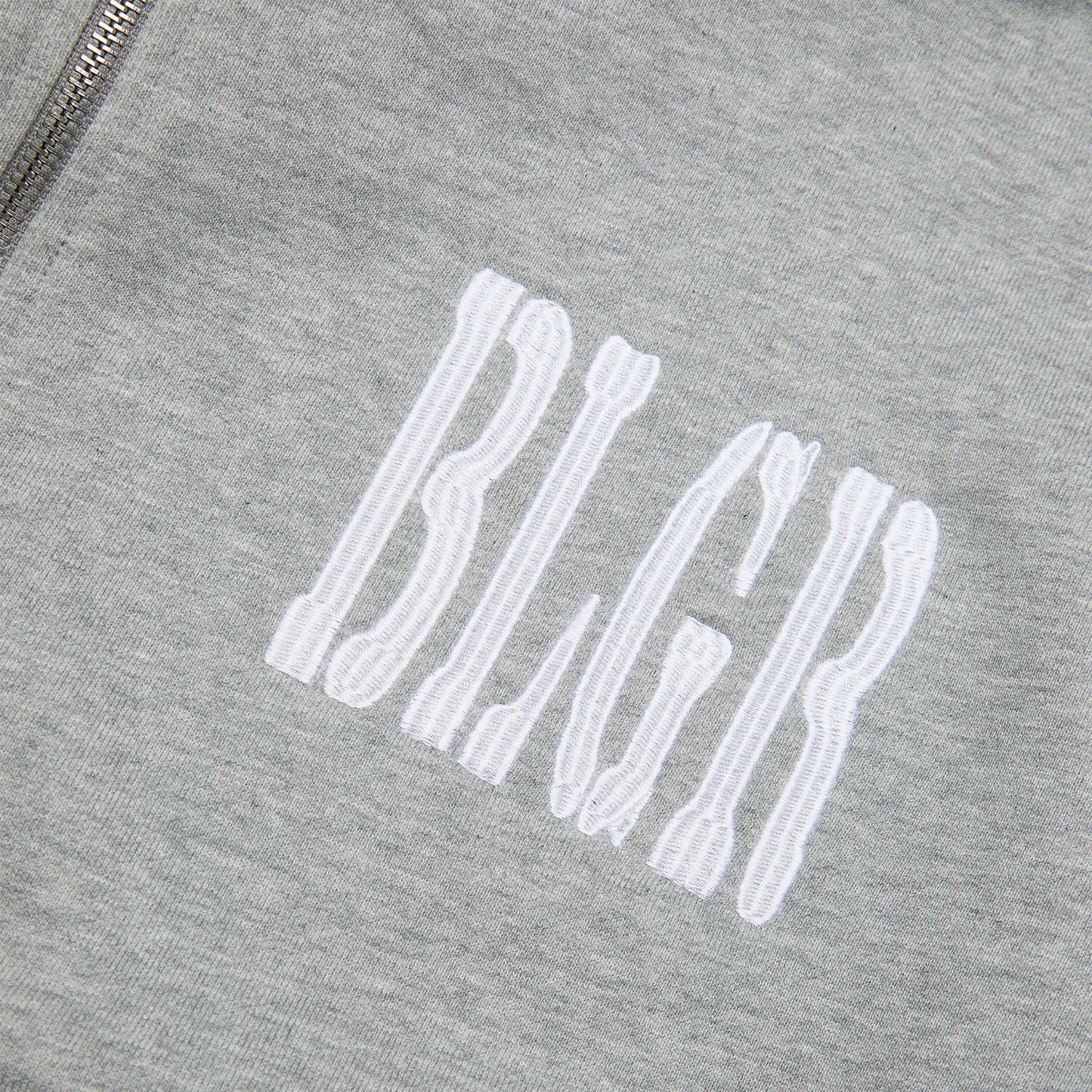 BLGR X MAHOU ZIP-HOODIE [GREY]