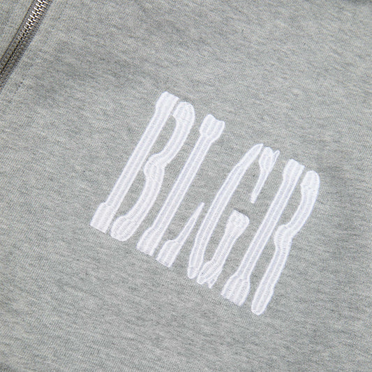 BLGR X MAHOU ZIP-HOODIE [GREY]