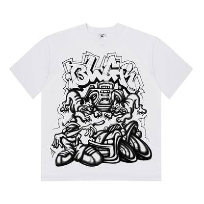 BLGR STREET BLASTERS TEE (1/30) [WHITE]