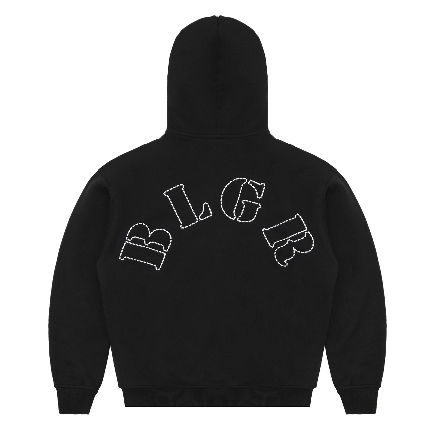 BLGR THREADS ZIP-HOODIE [BLACK]