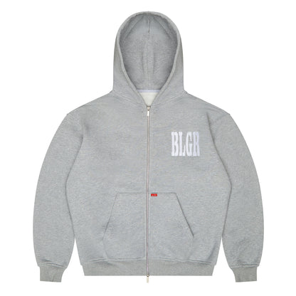 BLGR X MAHOU ZIP-HOODIE [GREY]