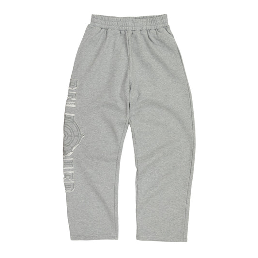 BELAGUER DISTRESSED PATCH PANT [ASH GREY]
