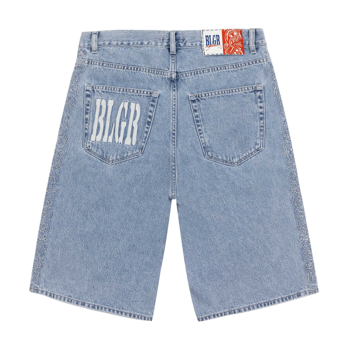 BLGR PAISLEY DENIM SHORT