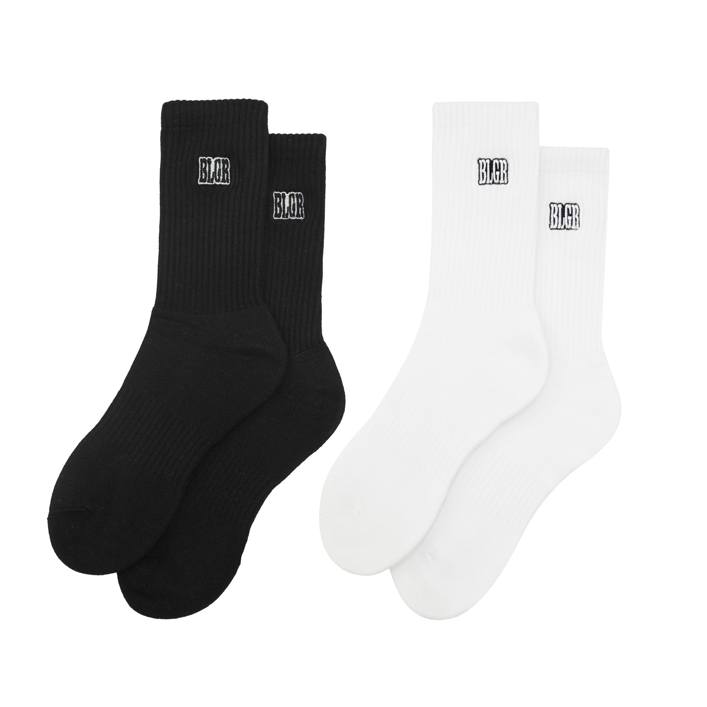 BLGR SOCKS 2-PACK [BLACK/WHITE]