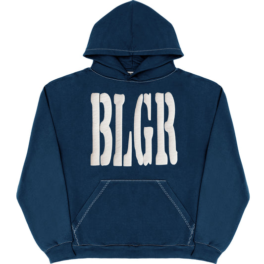 BLGR PUFF HOODIE [NAVY]