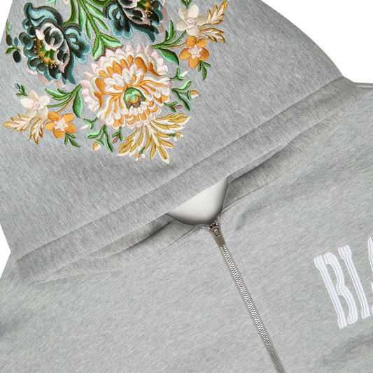 BLGR X MAHOU ZIP-HOODIE [GREY]