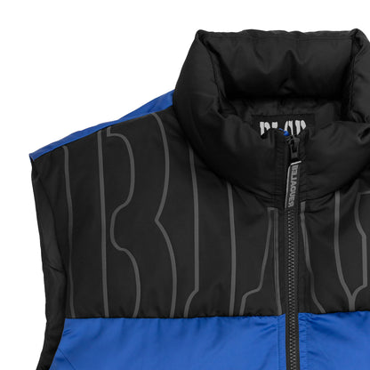 BLGR PUFFER VEST [BLACK/BLUE]