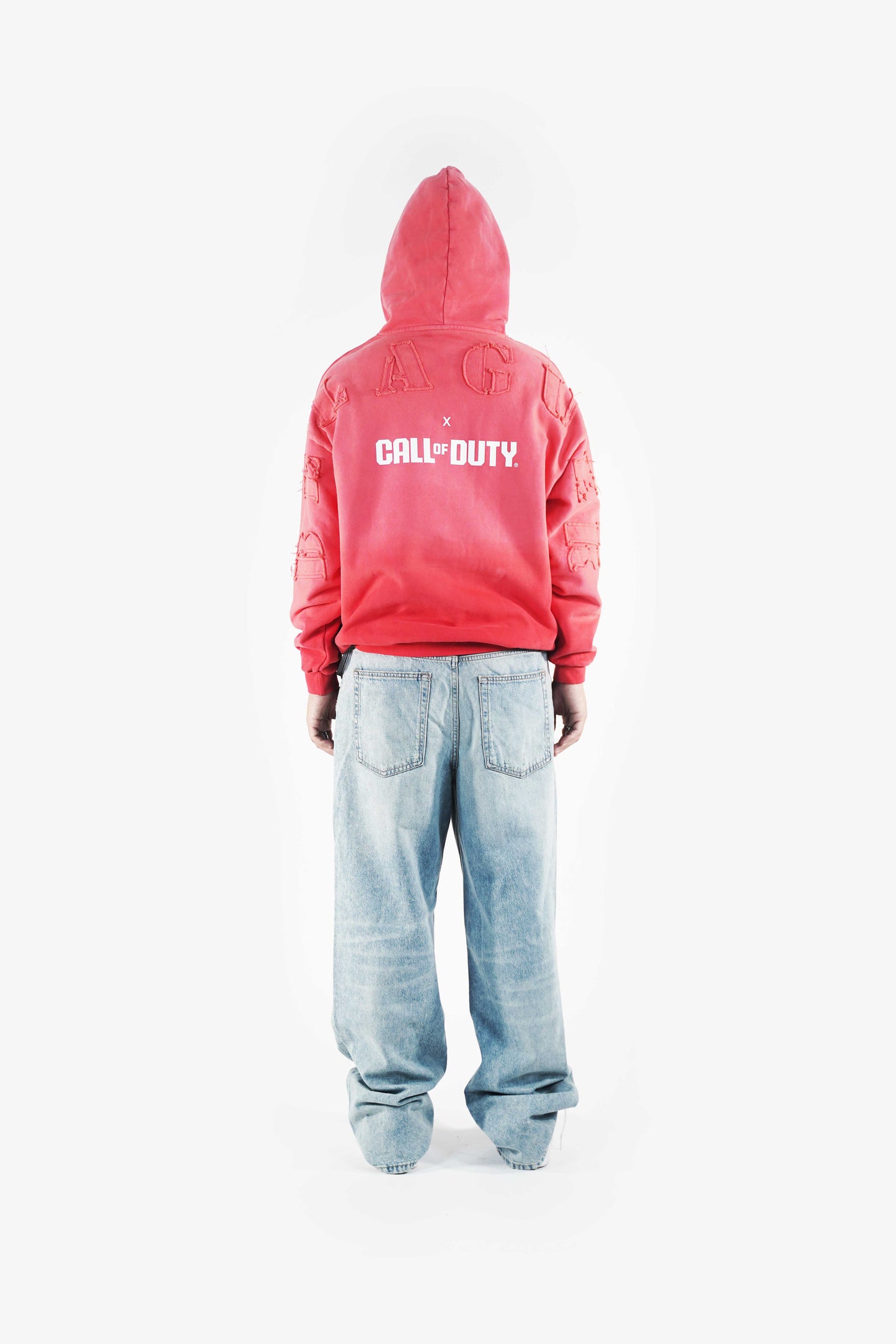 BLGR X CALL OF DUTY® FADED HOODIE [LIGHT RED]