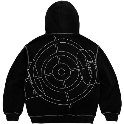 BLGR CROSSHAIR ZIP-HOODIE [BLACK]