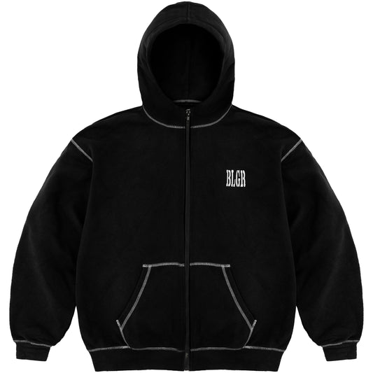 BLGR CROSSHAIR ZIP-HOODIE [BLACK]