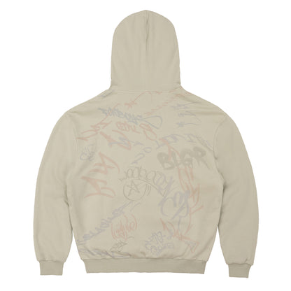 BLGR GRAFFITI REVERSIBLE HOODIE [GREY]