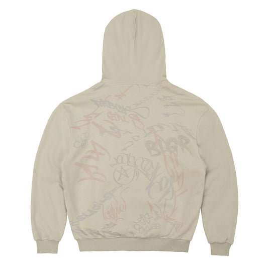 BLGR GRAFFITI REVERSIBLE HOODIE [GREY]