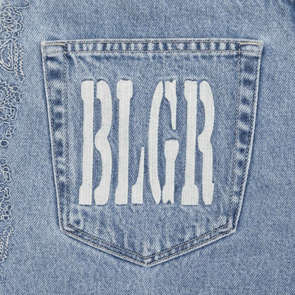 BLGR PAISLEY DENIM SHORT