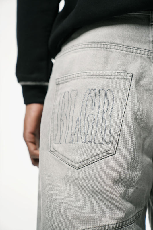 BLGR "NOT A BRAND" DENIM PANT [GREY]