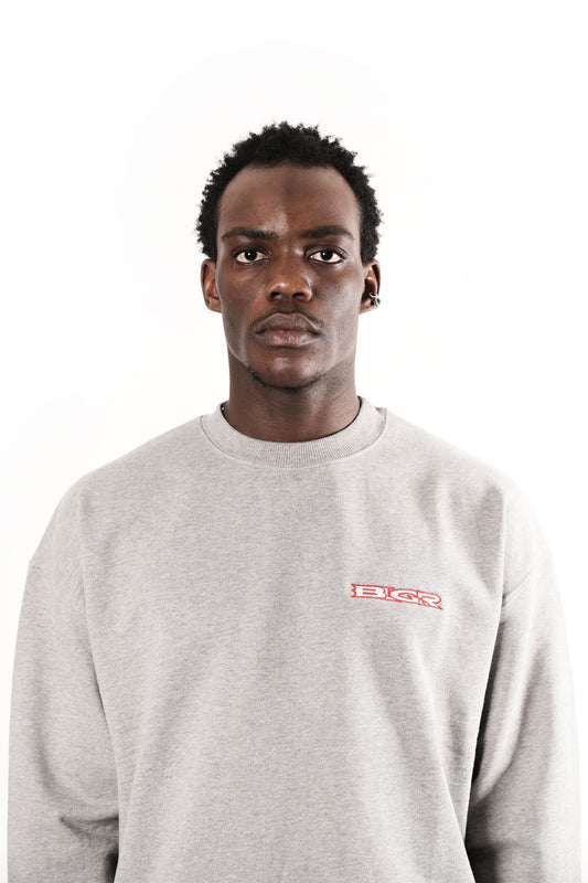 BLGR CREWNECK [GREY MARL]