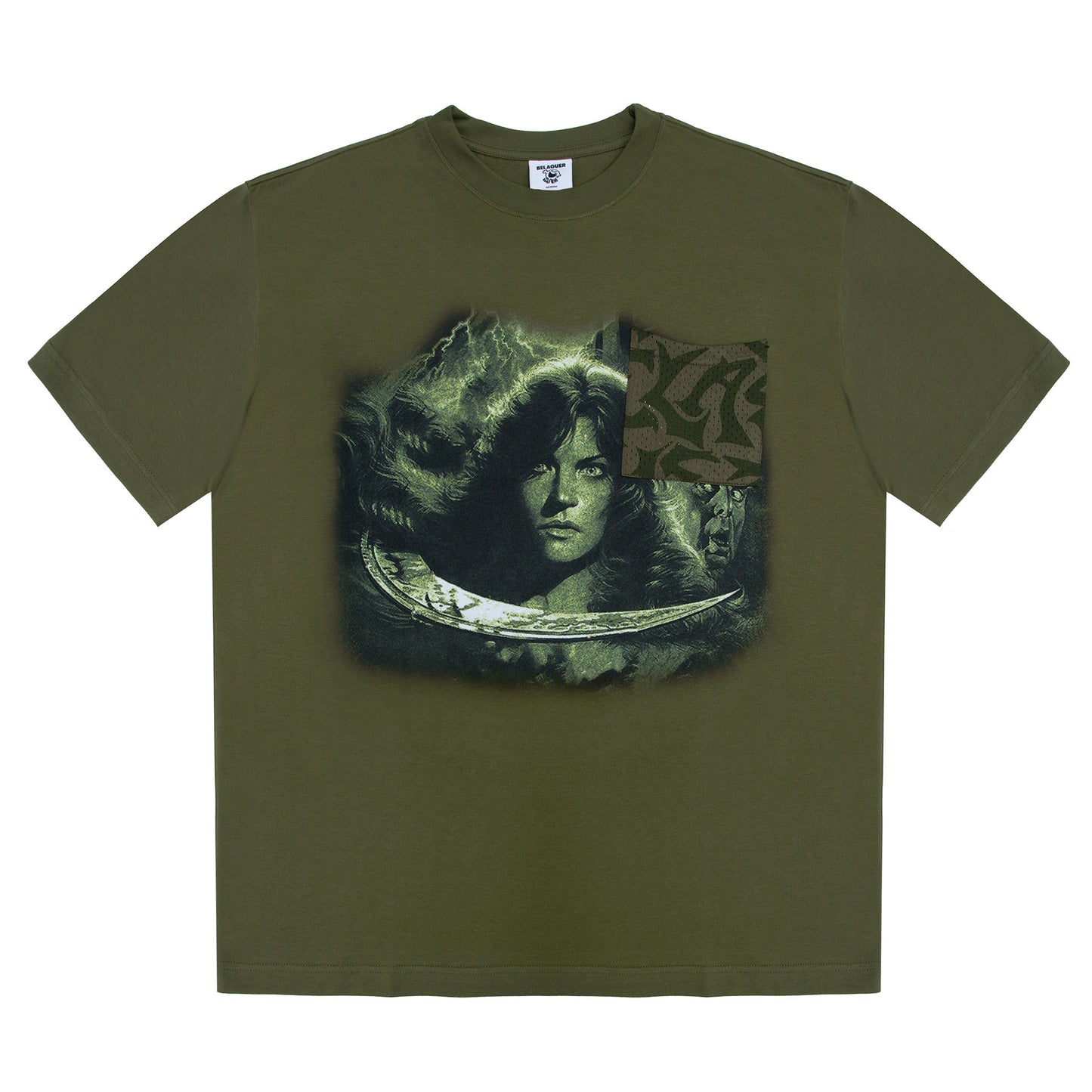 BLGR MESH POCKET T-SHIRT [GREEN]