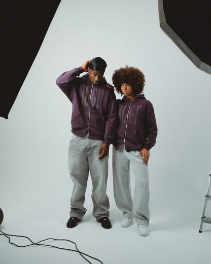 BLGR ZIP-HOODIE [DARK PURPLE]