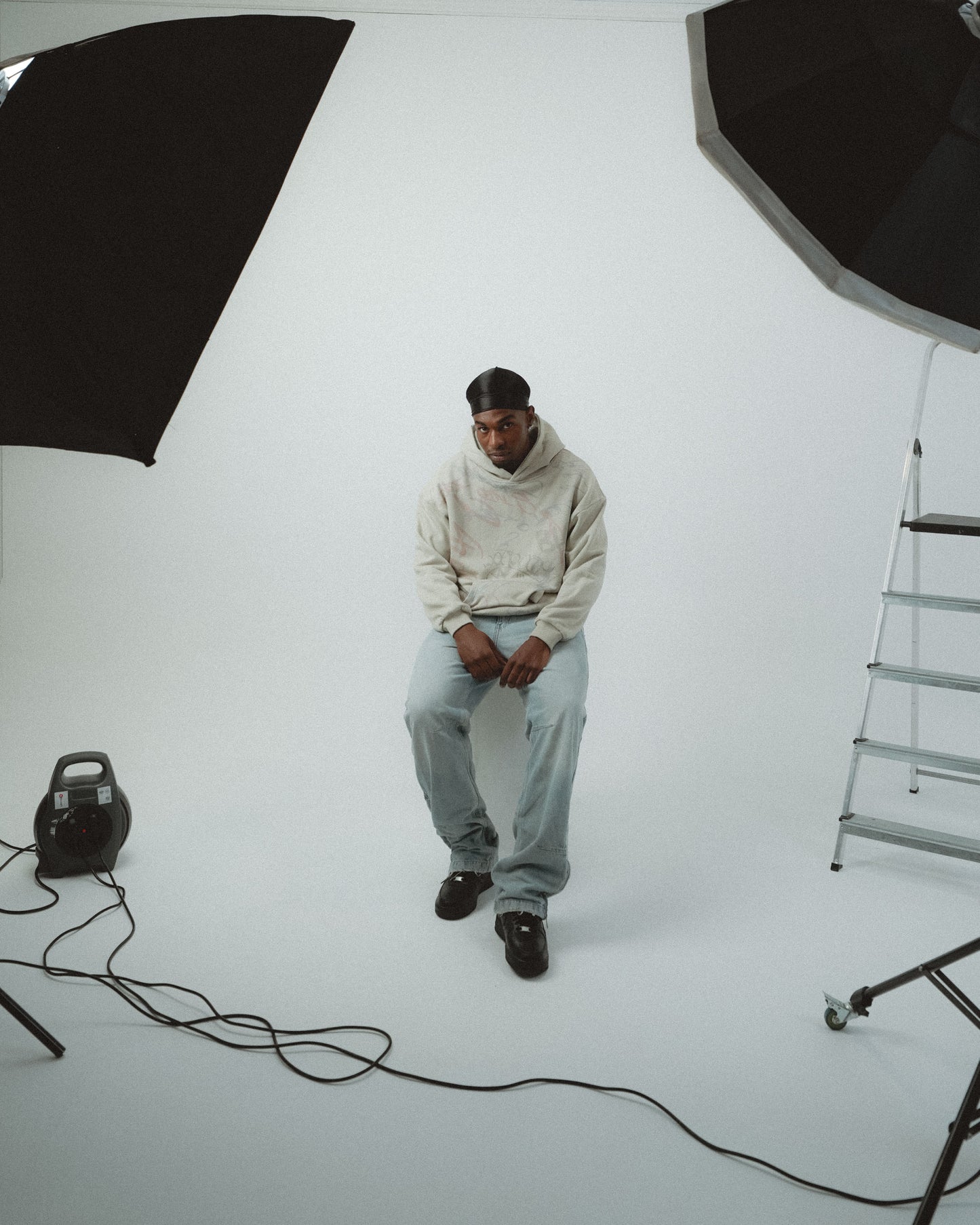 BLGR GRAFFITI REVERSIBLE HOODIE [GREY]