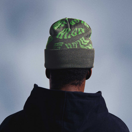 BLGR KNIT BEANIE (MILITARY)