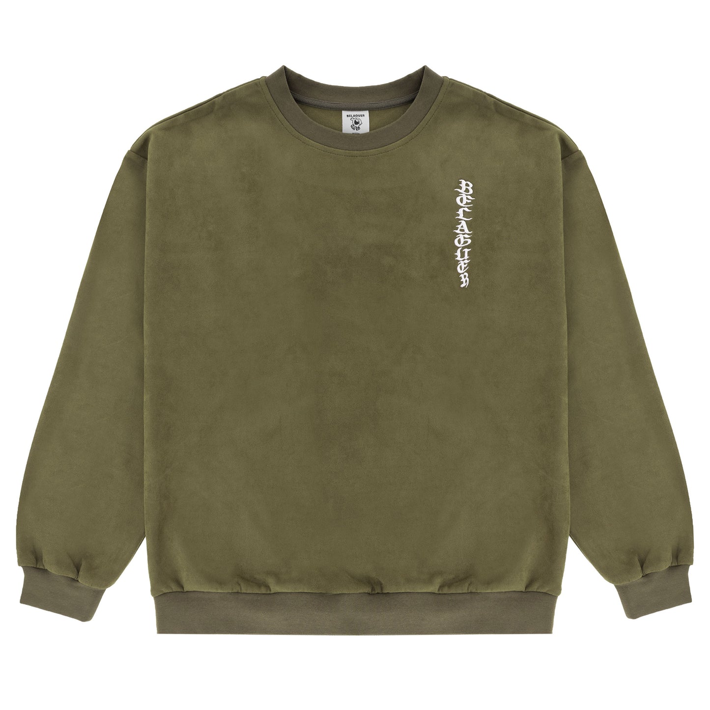 BELAGUER SUEDE CREWNECK [GREEN]